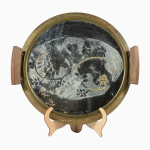 Rundes Art Deco Tablett