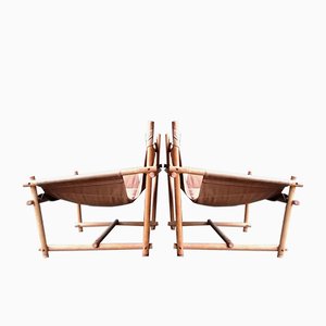 Set of Safari Armchairs by John de Haard for Gebroeders Jonkers Noordwolde, 1960s