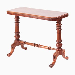 Mesa auxiliar victoriana antigua de caoba, siglo XIX