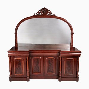 Antique Victorian Mahogany Mirrored Sideboard