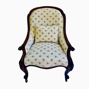 Antique Victorian Rosewood Armchair