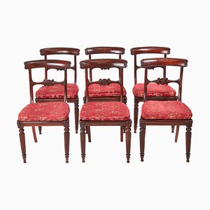William IV Rosewood Dining Chairs, Set of 6