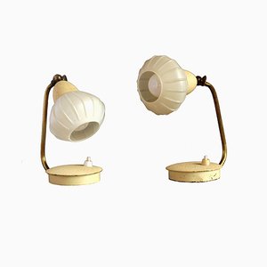 Hungarian Cocoon Table Lamps from Szarvasi, 1960s, Set of 2