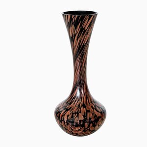 Mid-Century Avventurana Vase aus Muranoglas von Nason, 1960er