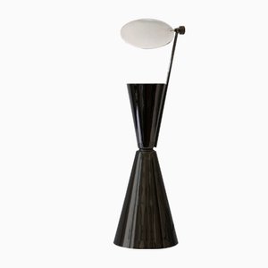 Lámpara de mesa diábolo española modernista, años 80
