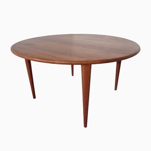 Danish Solid Teak Coffee Table from A/S Mikael Laursen, 1960s