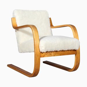 Schafswolle 402 Series Sessel von Alvar Aalto für Artek, 1960er
