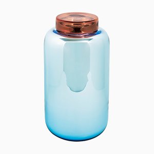 Container High in Light Blue and Red by Sebastian Herkner for Pulpo