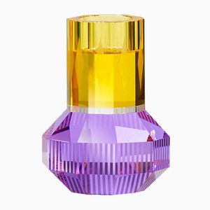 Chicago Yellow/Clear/Purple T-Light Holder by Reflections Copenhagen