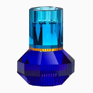 Chicago Azure/Yellow/Cobalt T-Light Holder by Reflections Copenhagen