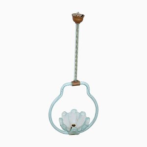 Murano Glass Pendant Lamp by Ercole Barovier, 1950s