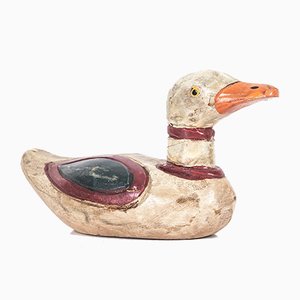 Small Antique Handmade Wooden Duck