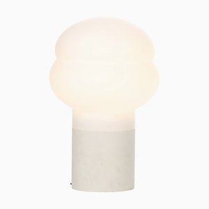 Kumo High Lamp in White Acetato with White Base
