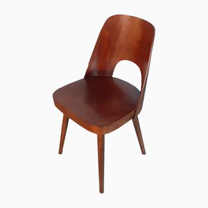 Mid-Century Walnut Model 515 Dining Chairs by Oswald Haerdtl for TON, 1950s, Set of 8