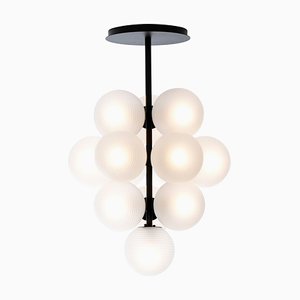 Petite Suspension Stellar Grape en Acetato Transparent avec Cadre Noir par Sebastian Herkner