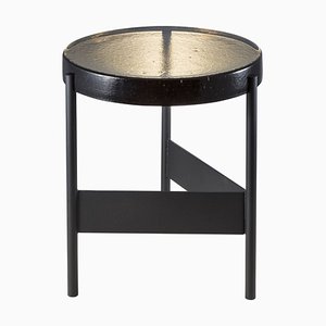 Alwa Two 5600GB Side Table with Smokey Grey Top & Black Base by Sebastian Herkner for Pulpo