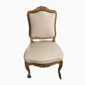 Antique Baroque Gilded Salon Chair