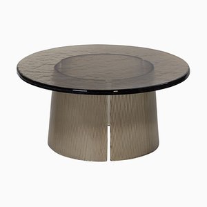 Tavolino grande Bent 2375G grigio fumo di Sebastian Herkner per Pulpo
