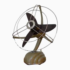 Streamline Sand Colored Model Libelle Fan from from Schoeller & Co., 1950s