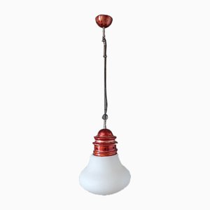Italian Glass Bulb Pendant Lamp, 1960s