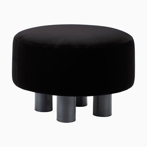 Oooh Ottoman 9204N in Black by Hermann August Weizenegger for Pulpo