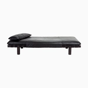 Pallet Daybed 4400LB-SS in Black Leather and Black Frame by Sebastian Herkner for Pulpo