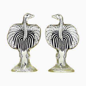 Mid-Century Acrylic Glass Ostriches by Abraham Palatnik, Set of 2
