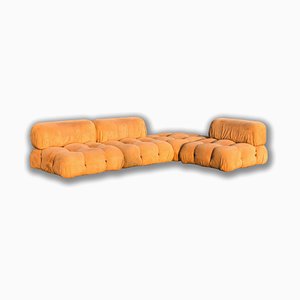 Tobacco Alcantara Modular Camaleonda Sofa by Mario Bellini for B&B Italia / C&B Italia, 1970s, Set of 3