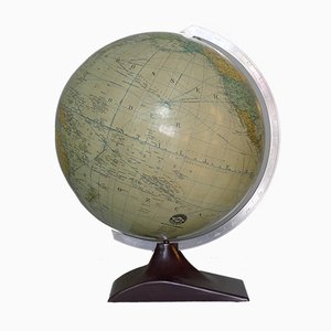 Art Deco 32 cm Political Streamline Globe on Bakelite Stand from JRO Verlag, 1950s