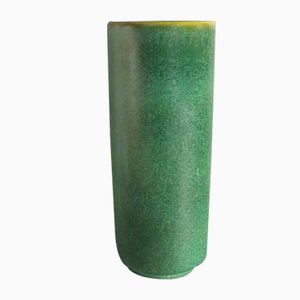 Scandinavian Style Ceramic Cylinder Vase by Friedgard Glatzle for Karlsruher Majolika, 1960s