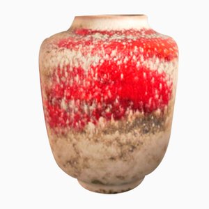 Vaso in ceramica di Fridegart Glatzle per Karlsruher Majolika, anni '70