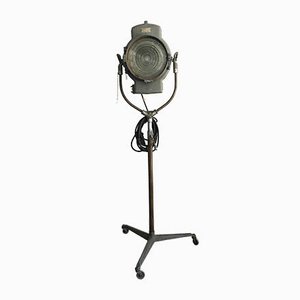 Große Vintage Dreibein Kino Beacon Stehlampe von Dante Rispoli Roma