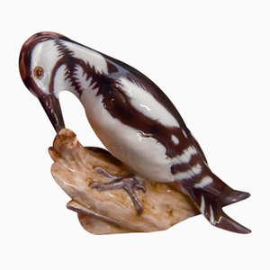 Nr. 1717 Woodpecker Figurine by Dahl Jensen for Bing & Grondahl, 1940s