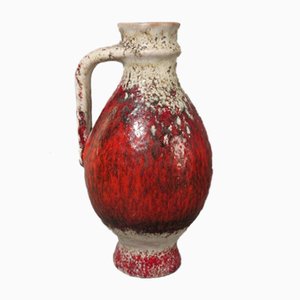Vaso con manico in ceramica di Fridgart Glatzle per Karlsruher Majolika, 1966