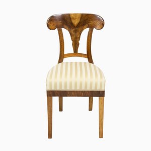 Antique Biedermeier Walnut Dining Chair