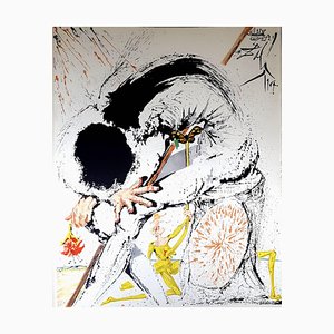 Lithographie Salvador Dali - Don Quichotte Original 1957