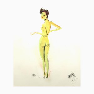 Lithographie Domergue - Naked - Original Signed 1956