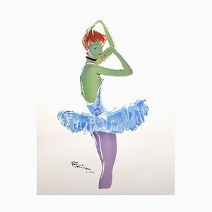 Domergue - The Dancer - Litografia originale, 1956
