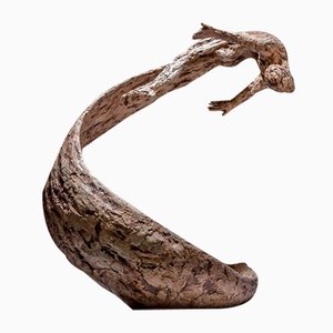 Ian Edwards - Life's Wave - Sculpure Signée Original en Bronze 2017