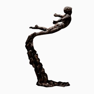 Ian Edwards - Leap Of Faith - Escultura Signed original firmada de bronce 2017