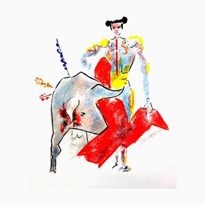 Jean Cocteau - Bulls - Original Lithograph 1965
