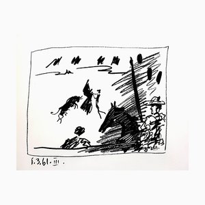 Pablo Picasso - Jeu de la Cape - 1961 Originale Lithographie