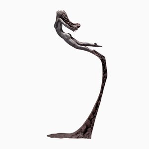 Ian Edwards - Leap Within Faith - Escultura Signed original de bronce 2017