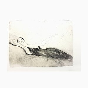 Femme Jean Gabriel Domergue - Lying Woman - Original Etching 1924