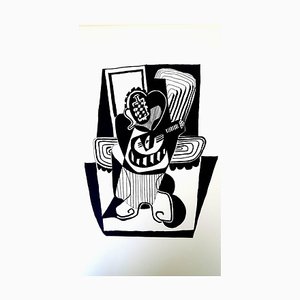 Pablo Picasso (después) Helene Chez Archimede - Wood Engraving 1955
