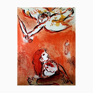 Marc Chagall - The Bible - The Maid of Israel - Litografía original de 1960