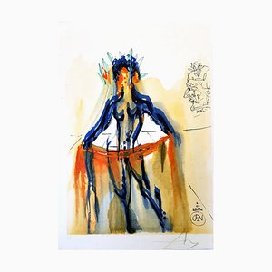 Salvador Dali - The Art of Loving - Handsigned Woodcut 1979