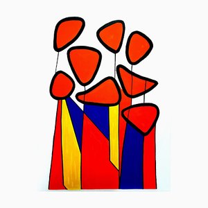 Lithographie Alexander Calder - Composition - Lithographie Originale 1972