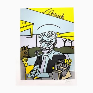 Lithographie Signée Valerio Adami - Jacques Derrida 2014