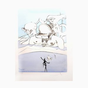 Salvador Dali - Flung out like - Original Signed Engraving 1974